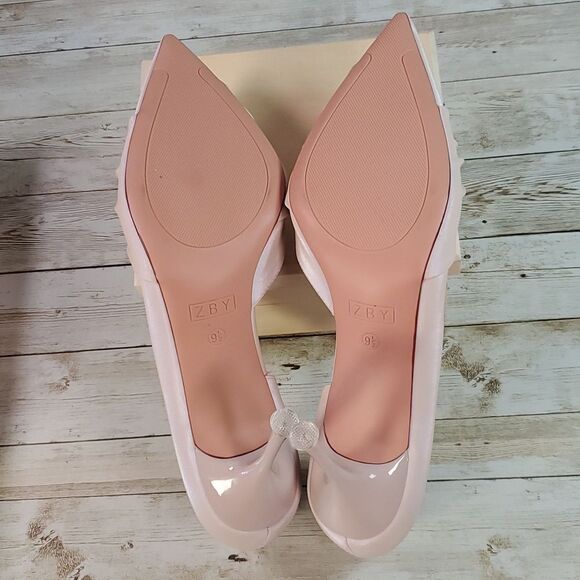 NEW ZBY Twist Knot Closed Pointed Toe D'Orsay Pumps High Stiletto Heels Shoes 9½ - Picture 4 of 9